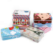 Cajas de almacenamiento pequeñas para niños, caja de lata de Metal con dibujos animados Kawaii, organizador de almacenamiento hogarístico, joyería, juguete para regalo, suministros para el hogar 2024 - compra barato