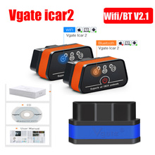 Vgate-herramienta de diagnóstico iCar 2 ELM327, accesorio con Wifi/Bluetooth, OBD2, para IOS, Android, Icar2, Protocolo OBD II, FW V1.5, lector de código 2024 - compra barato