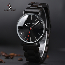 BOBO BIRD-Reloj analógico con correa de madera Para Hombre, accesorio de pulsera de cuarzo resistente al agua con calendario, complemento Masculino de marca de lujo con diseño moderno, perfecto Para regalo, V-Q30 2024 - compra barato