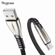 Micro USB кабель для быстрой зарядки, USB кабель для синхронизации данных для Samsung Huawei Xiaomi Andriod Microusb мобильный телефон кабели 0,5/1/2/3 м 2024 - купить недорого