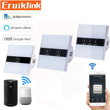 EU/UK Standard Wifi Touch Switch,eWelink APP Remote Control Light Switch via Android/IOS for Sma 2024 - buy cheap