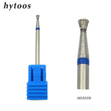 HYTOOS Inverted Cone Diamond Nail Drill Bit  3/32" Rotary Cuticle Clean Burr Manicure Bits Drill Accessories Nail Mills Cutter 2024 - buy cheap