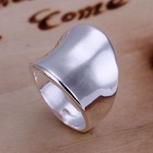 925 jóias banhado a prata anel fino moda polegar anel feminino & masculino presente prata jóias dedo anéis smtr052 2024 - compre barato