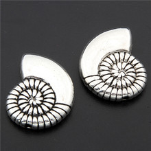 3pcs  Silver Color Zinc Alloy Conch Charms Pendants For Jewelry Making DIY Handmade Craft A2728 2024 - buy cheap