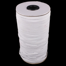 100yard 6mm 7mm 8mm 9mm White Elastic Stretch Ribbon Band Lace Trim Tape Webbing Belt Strap Craft Sewing Accessories T2406 2024 - buy cheap