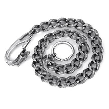 Nueva joyería de gama alta para comercio exterior, cadena de cintura de acero de titanio para hombres, accesorios retro simples para hombres 2024 - compra barato