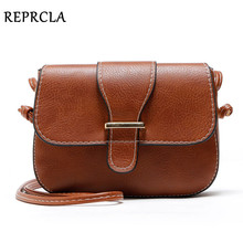 REPRCLA New Arrivals Women Bags Small Vintage Shoulder Bag Pu Leather Women Messenger Bags Crossbody Designer Ladies Bag 2024 - buy cheap