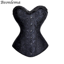 Beonlema Women Steel Boned Corsets And Bustiers White Burlesque Corset Sexy Lingerie Tops Corsage Waist Slimming Wedding Corset 2024 - buy cheap