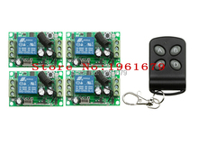 DC 12 V RF interruptor de controle remoto sem fio 1 canal sistema de casa Inteligente 200 M 1 transmissor + 4 receptor 2024 - compre barato
