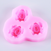Molde de silicona con forma de Rosa 3D para decoración de pasteles, decoración de Fondant para regalo, Chocolate para jabón o galleta, arcilla polimérica para hornear 2024 - compra barato