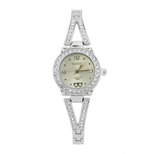 Montre femme Quartz Wrist Watches Women Round Full Diamond Bracelet Watch Stainless Steel Band Fashion Analog Alloy Clock B40 2024 - buy cheap