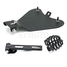 Для Harley Sportster XL883 XL1200 48 2004-2006 2010-2015 Solo Seat Baseplate & пружины и кронштейн, сидящая Подушка, монтажный комплект 2024 - купить недорого