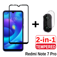 Cristal Protector 2 en 1 para Xiaomi Redmi Note 7 Pro, Protector de pantalla de cámara, lente de seguridad, vidrio templado en Redmy Red mi Note 7 Pro 2024 - compra barato