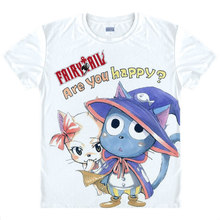 Fairy Tail T-Shirt a teenage wizard Shirt Cool t shirts Anime Clothing cute lovely Shirts T-Shirts Japanese Anime white shirt a 2024 - buy cheap