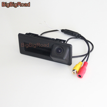 BigBigRoad Car Trunk Handle Rear View Backup Reverse Camera For SEAT Leon MK3 5F 2013 2014 2015 2016 2017 Night Vision 2024 - buy cheap