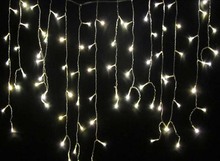 Tira de luces LED de 3,5 M, 100 luces LED, blanco cálido, para vacaciones, Navidad, boda, fiesta, cortina, guirnaldas de luces 2024 - compra barato