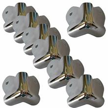 8x CHROME Corner Protector for Bluetooth Optical Studio Sound Speakers Amplifier 2024 - buy cheap