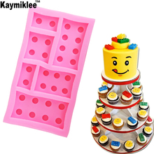 M999 Building Block Silicone Mold Baby Party Fondant Chocolate Cake Decorating Tools Sugar Paste Candy Resin Clay Molds 2024 - buy cheap