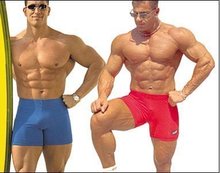 sexy men Fit the clothes customize low waist Strong and handsome shorts fitness  tight 100% cotton sexy high waist 2024 - buy cheap