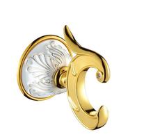 FREE SHIPPING NEW design BATHROOM ACCESSORIES 24k GOLD white Crystal robe cloth hook 2024 - buy cheap