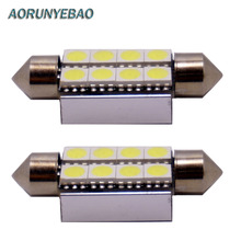 AORUNYEBAO 10pcs  White 8 SMD 39mm 41mm 42mm 5050 LED Canbus no error Festoon Light Lamp Bulb c5w C10W led Car Light Source 12V 2024 - buy cheap