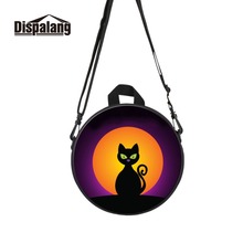 Women Multifunctional Dual-use Messenger Bag Bagpack For Kindergarten Schoolbag Cute Cat Animal Toddler Mini Round Crossbody Bag 2024 - buy cheap