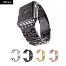 URVO link-pulsera de acero inoxidable para apple watch, correa de metal para iwatch series 6 SE 5 4 3 2 1, 38 40 42 44mm 2024 - compra barato