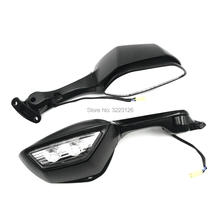 Black Rear View Mirrors wing mirror with Turn Signals for Kawasaki Ninja ZX10R ZX-10R 2011 2012 2013 2014 2015 2024 - buy cheap