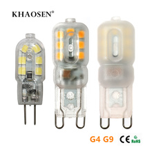 Khaosen G4 G9 LED Lamp 3W Mini LED Bulb AC 220V/230V  DC 12V SMD2835 Spotlight Chandelier Lighting Replace Halogen Lamps 2024 - buy cheap