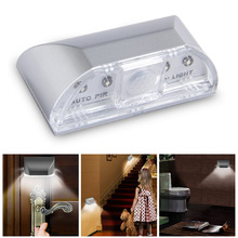 LED Motion Sensor Light Battery-Powered LED Night Light For Stick-anywhere Closet Stair Hallway Bathroom Bedroom Kitchen Lights 2024 - buy cheap