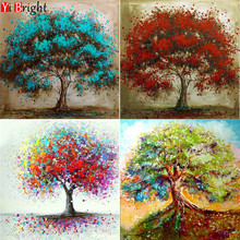 5D DIY Diamond Painting Cross Stitch Diamond Embroidery Square Colorful tree Counted Cross Stitch Kits Home Decorations art LWR 2024 - buy cheap