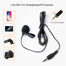 Clip-on Lavalier Microphone 3.5mm Mini Wired Condenser Microphone Mic for phone 6 7 Smartphones Tablet Laptop Camera 2024 - buy cheap