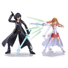 2pcs/lot 15cm Anime Sword Art Online SAO Kirito & Asuna Figure Kirito Kazuto Figma Asuna Figma PVC Action Figures Model Toys 2024 - buy cheap