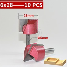 6mm*28mm,CNC Tungsten steel Cleaning bottom bit,CNC machine tool,PVC,MDF,Acrylic,Carbide end mill,woodworking insert router bit 2024 - buy cheap