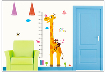 Adesivo de parede para decoração de casa, para medir altura, girafa removível, mapa, cartaz, parede, 9092 2024 - compre barato