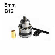 Mini mandril de taladro eléctrico, 1,5-10mm, B12, mandril de torno montado en cono, prensa de Mini taladro PCB para eje de Motor, biela de 5mm 2024 - compra barato