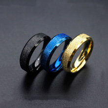 Черное, синее, золотое, титановое, матовое, модное, простое кольцо, кольцо из нержавеющей стали, кольца из нержавеющей стали 316L, кольца из нержавеющей стали для женщин 2024 - купить недорого