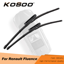 KOSOO-escobillas de limpiaparabrisas de goma Natural para Renault Fluence, escobillas de limpiaparabrisas de 24 "+ 16",2011, 2012, 2013, 2014, 2015, 2016 2024 - compra barato