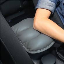 Leather Car Central Armrest Pad Black Auto Center Console Arm Rest Seat Box Mat Cushion Pillow Cover Vehicle Protective Styling 2024 - buy cheap