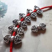 20pcs/lot Fashion Design Tibetan Silver Metal Spacer Beads 18x9mm Buddhism Decoration Charm Beads DIY Jewelry Making Accessories 2024 - buy cheap