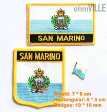 San Marino Flag Patch Iron On Patches - 100% Quality Guarantee Flag Embroidered Patches + Free Shipping 2024 - buy cheap