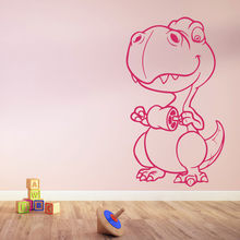 Baby Cartoon Prehistoric Dinosaur Wall Stickers Decor Kids Home Art Decals Available In Different Colors Wallpaper Mural SA358 2024 - buy cheap