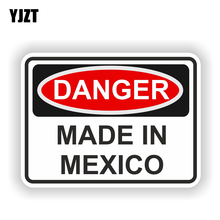 YJZT-pegatina de advertencia hecha en México para coche, 14,1 CM X 10,2 CM, accesorios para coche, 6-1985 2024 - compra barato