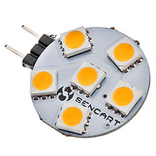 Bombillas LED G4 de 12V, 1W, 6 x SMD5050, 75lm, Bombilla LED para lámpara G4, 12v, 10 Uds., envío gratis 2024 - compra barato