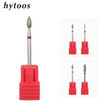 HYTOOS 2Pcs Diamond Nail Drill Bits 3/32" Rotary Burr Manicure Cutters For Cuticle Electric Drill Accessory Nail Mills Tools 2024 - buy cheap