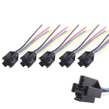 EE support Lot5 Car Auto Heavy Duty 12V 40A Relay Harness Socket Plug 5Pin 5 Wire Sales 2024 - buy cheap