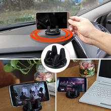 Универсальный автомобильный держатель, вращающийся мягкий силиконовый Противоскользящий коврик, подставка для iPhone 5 6 6s 7 GPS 2024 - купить недорого