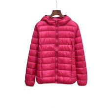 Winter Hooded Coats Light Thin White Duck Down Jackets Big Size Women Down Jacket Short Paragraph Down Coat Female Jackets WZ541 2024 - buy cheap