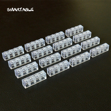 Smartable Transparent Clear Brick 1x4 Building Blocks  DIY creative Toys Compatible Major Brands 3010 Toys 63pcs/lot Gift 2024 - buy cheap
