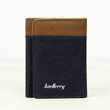 Men Canvas Short Wallet Male Small Tri-fold Purse Card Holder Money Bag for Boy Walet Portomonee 2024 - buy cheap
